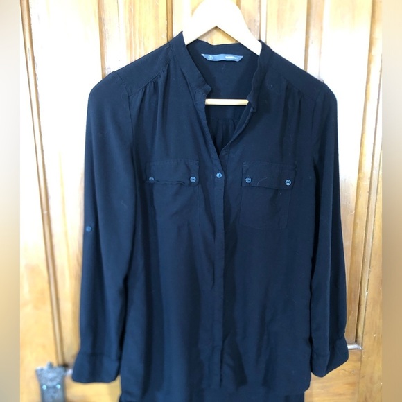 Smart Set Black Button-Up Blouse - Picture 3 of 13